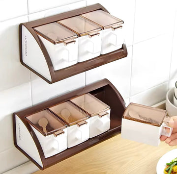 4 Grid Wall Mounted Spice Boxes
