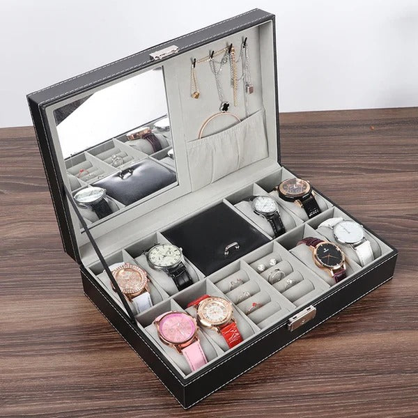 Watch & Jewellery organizer with mirror