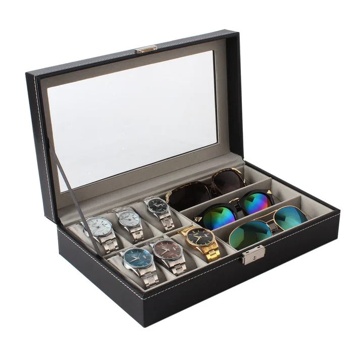 Watch & Sunglasses Storage Box (6+3 Grid)