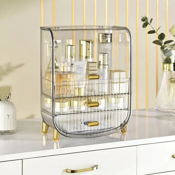 Desktop Transparent Cosmetic Storage Box Regular