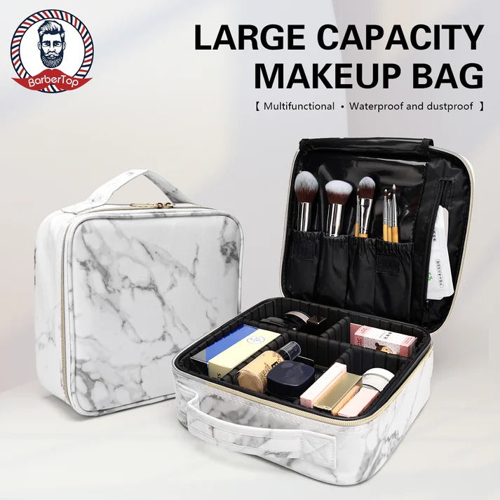 Travel Makeup Cosmetic Organizer - White-2101