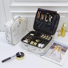 Travel Makeup Cosmetic Organizer - White-2101