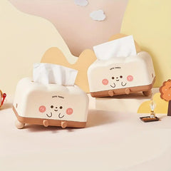 Cute Toast Tissue Box