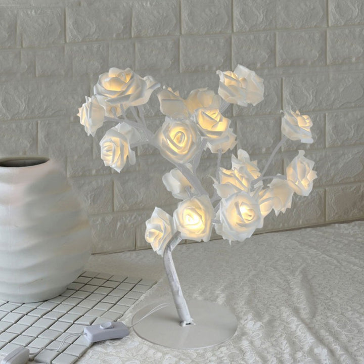 White Flower Tree Stand Light