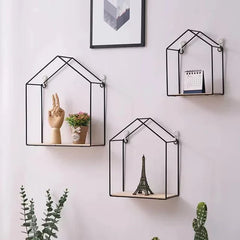 Wall Mounted House Shape Shelf