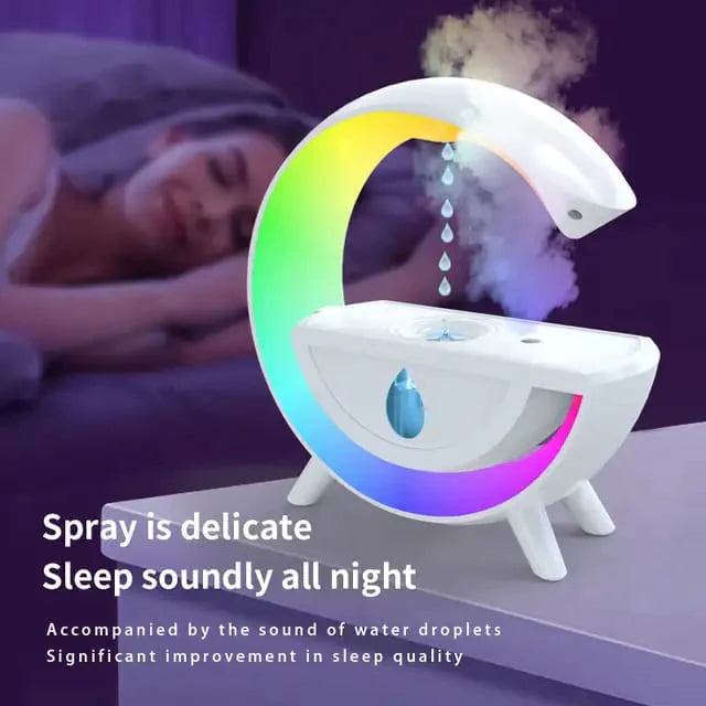 LED RGB Night Lights Humidifier Anti-gravity 350ml Design Cool Mist Humidifiers for Home Bedroom