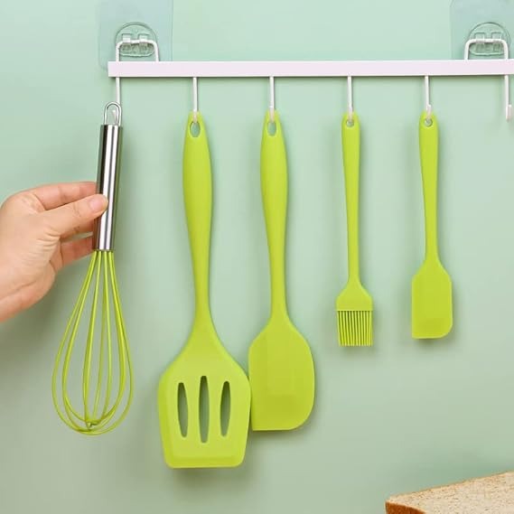 5 Pcs Kitchen Utensils Silicone Spatula Set