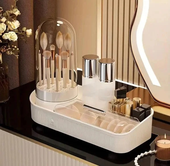 Cosmetic Organizer 360 Rotating Tabletop Storage Makeup & Brush Holder