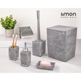 imon 6 Pcs Classic Marble Design Bathroom Set (Premium Quality)