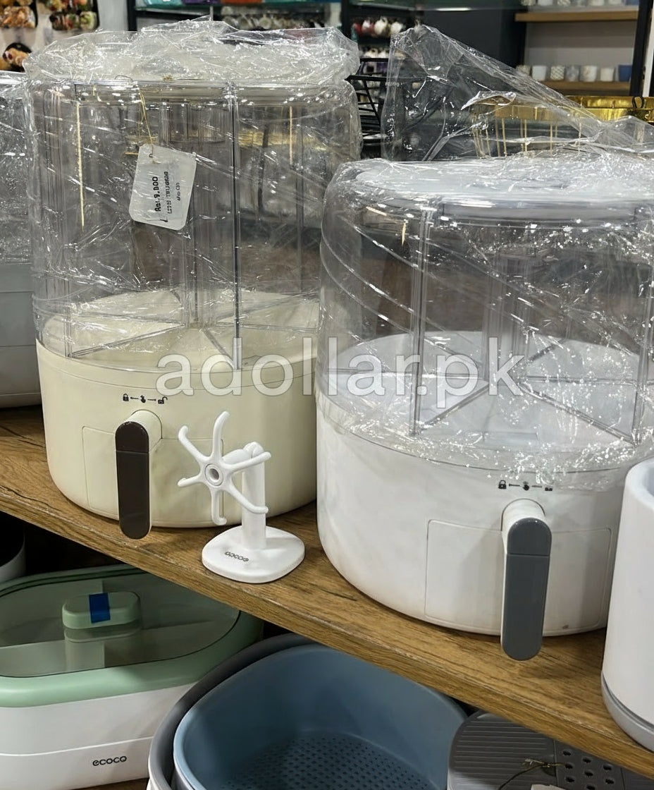 Ecoco Rotatable Cereal Container & Quantitative Rice Dispenser