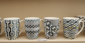 Modern geometric design Ceramic Mug – 350ml