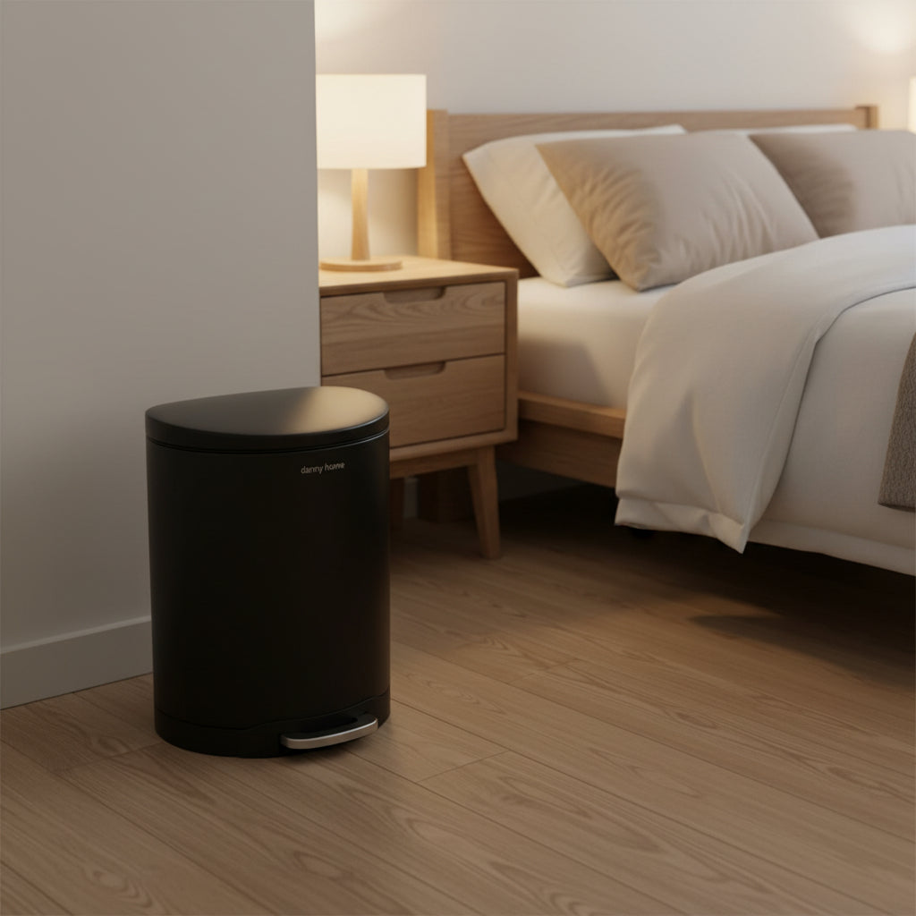 Denny Home Trash Can 6Ltr (Black)