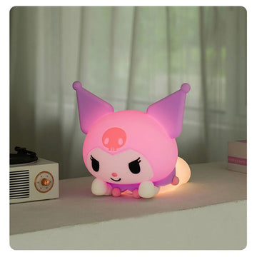 Kuromi Lying-On-Stomach Pat Night Light – Touch Control LED Lamp
