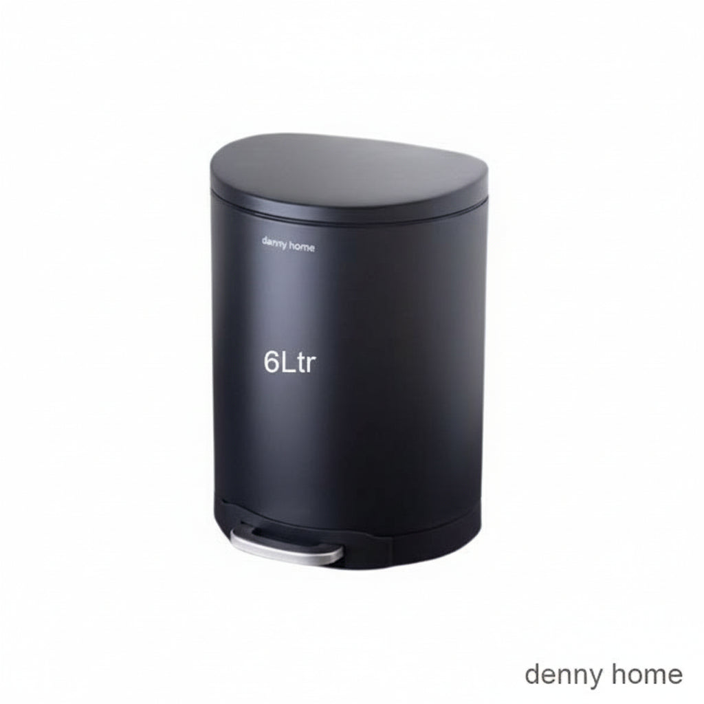 Denny Home Trash Can 6Ltr (Black)