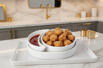 Symphony Eclipse 3 Pieces Porcelain Dip Set Soy Sauce Dish Stackable Small Serving Bowls