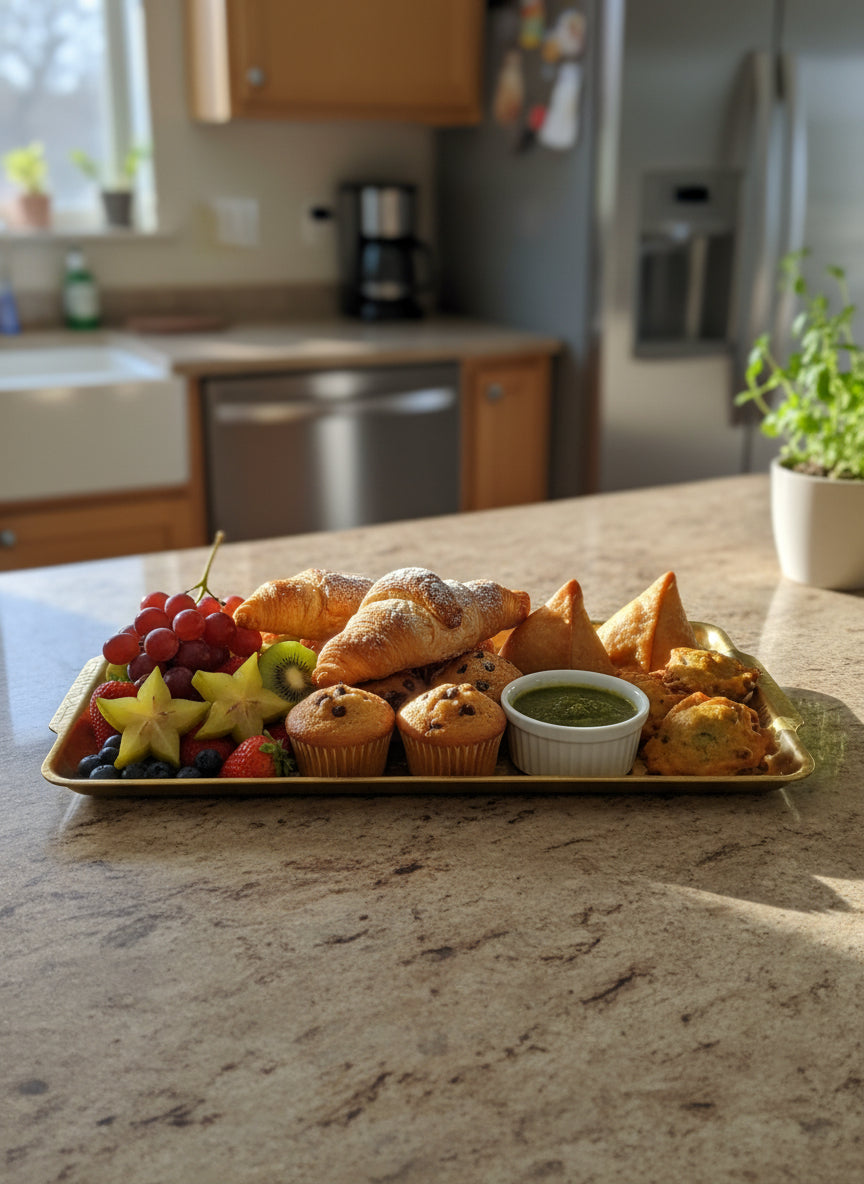 Rectangle Tray With Texture – Premium Stainless Steel Serving Tray