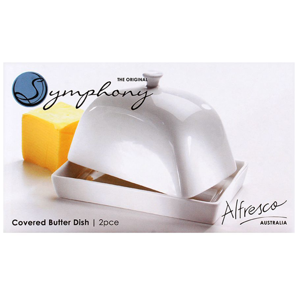 Symphony Covered Butter Dish (2 Pieces)