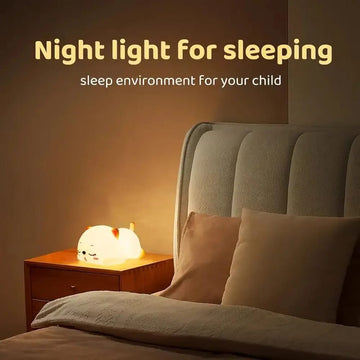 Creative Cartoon Night Light – Touch Control, USB Rechargeable