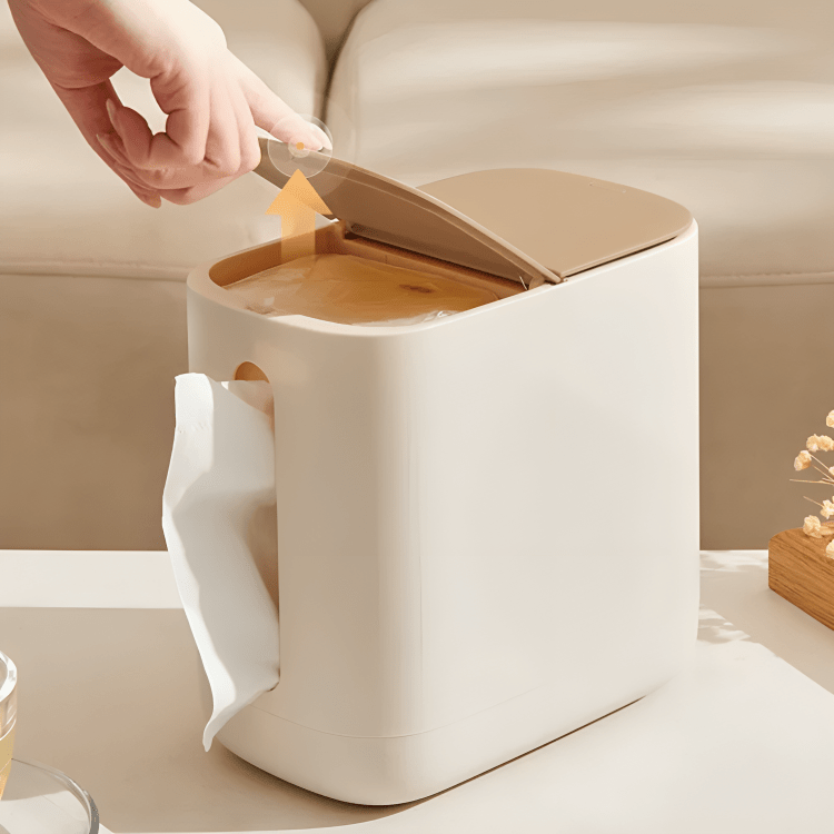 Two-in-One Tissue Holder with Trash Bin (Ecoco)
