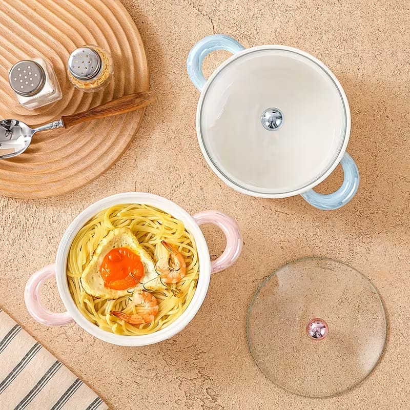 Tulip Garden Iridescent Porcelain Serving Pot (1200ml)