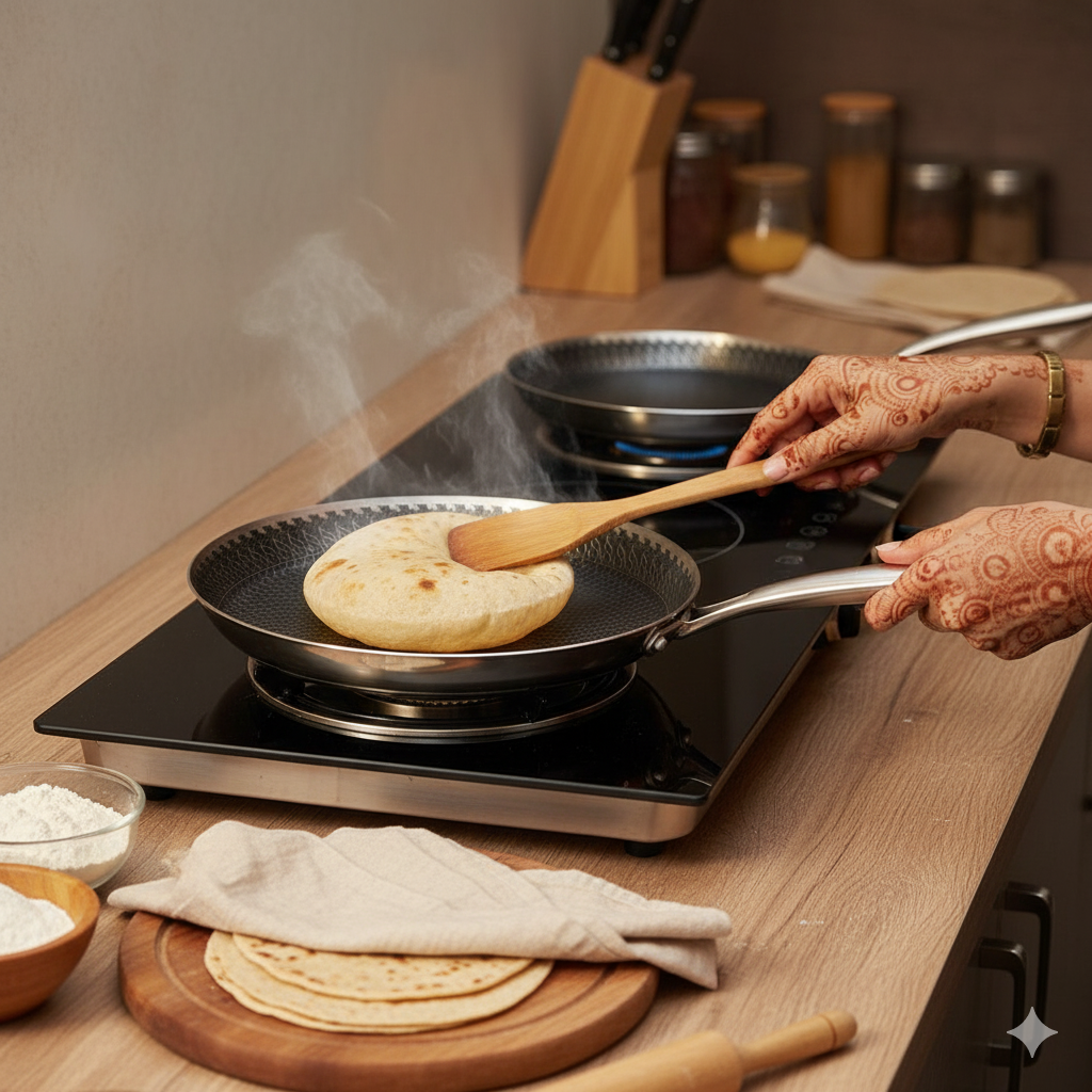 Premium Double-Sided Honeycomb Laser Nonstick Pan 28cm