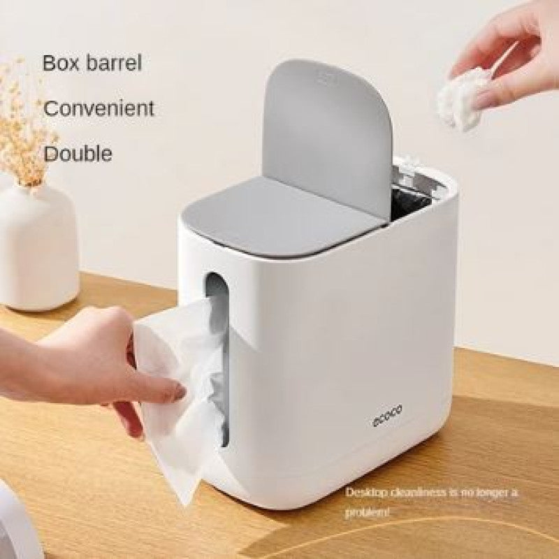 Two-in-One Tissue Holder with Trash Bin (Ecoco)