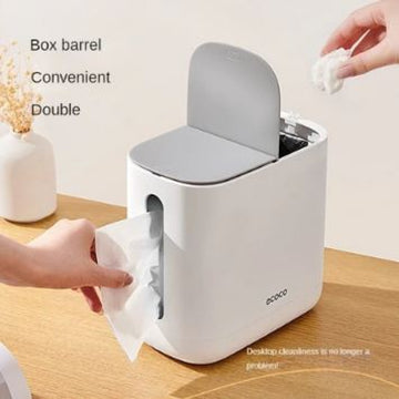 Two-in-One Tissue Holder with Trash Bin (Ecoco)