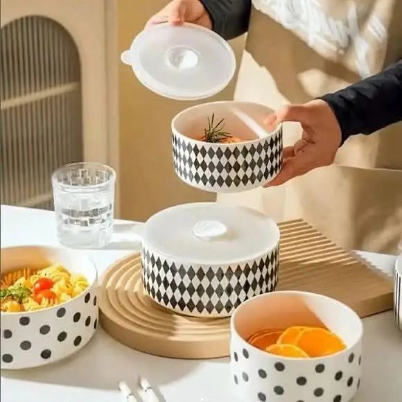 Ceramic Storage Bowl Set of 2