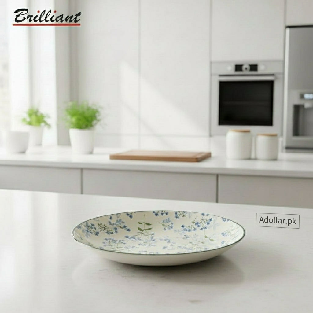 Brilliant Porcelain Round Soup Plate – 8 Inch