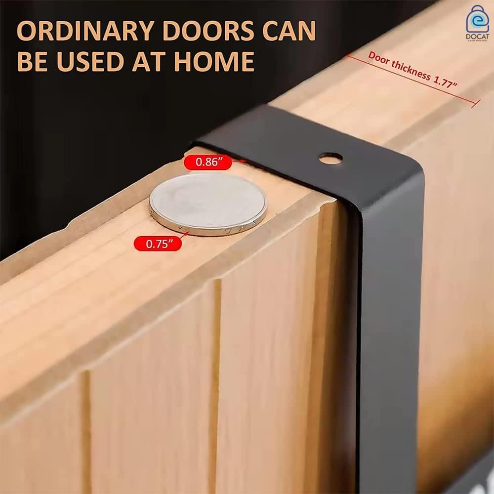 “Nice Day” 6-Hook Over-the-Door Hanger – Space-Saving Metal Door Rack