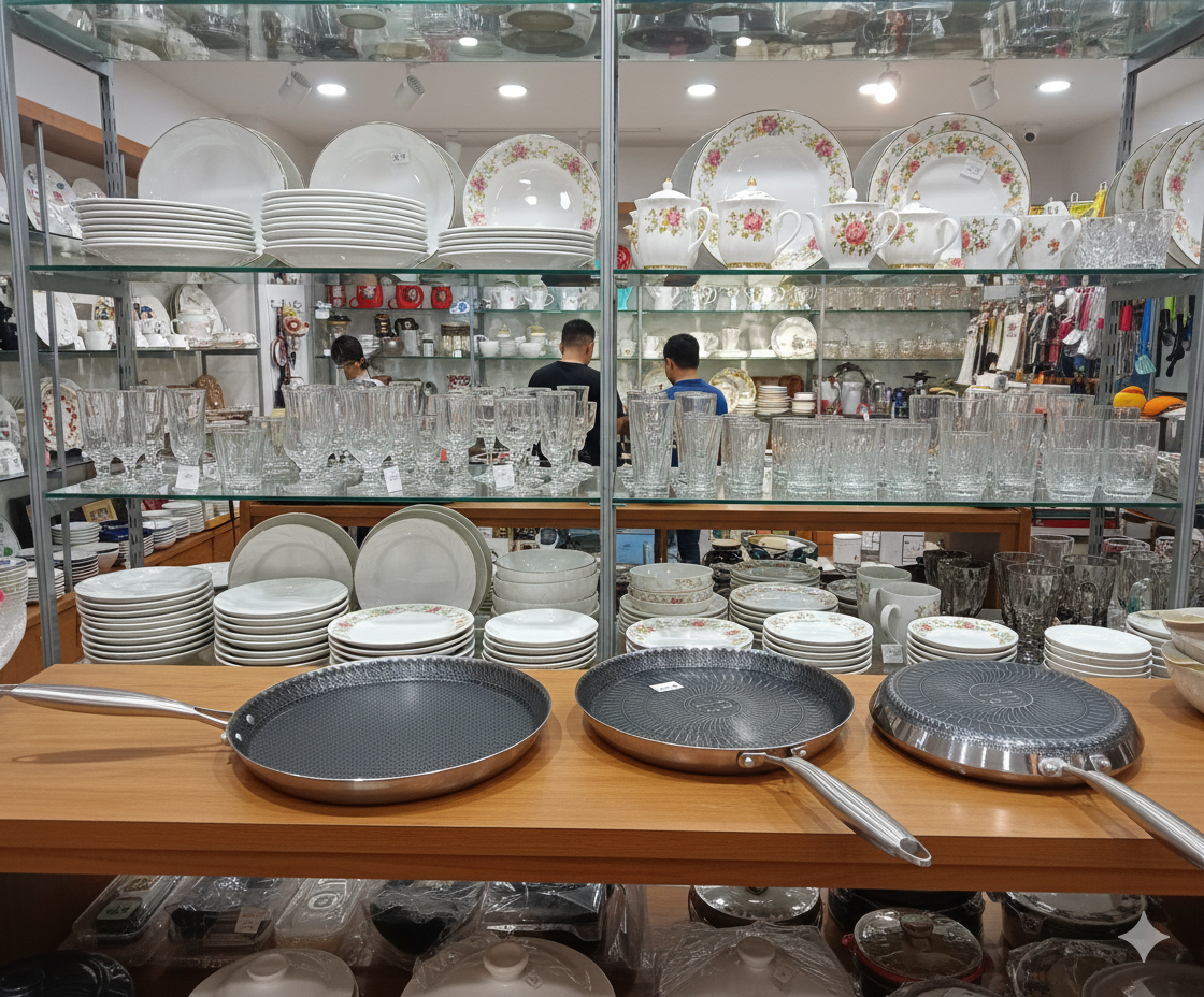 Premium Double-Sided Honeycomb Laser Nonstick Pan 28cm