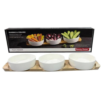 Danny Home Pizza Passion Topping Platter Set 4Pcs