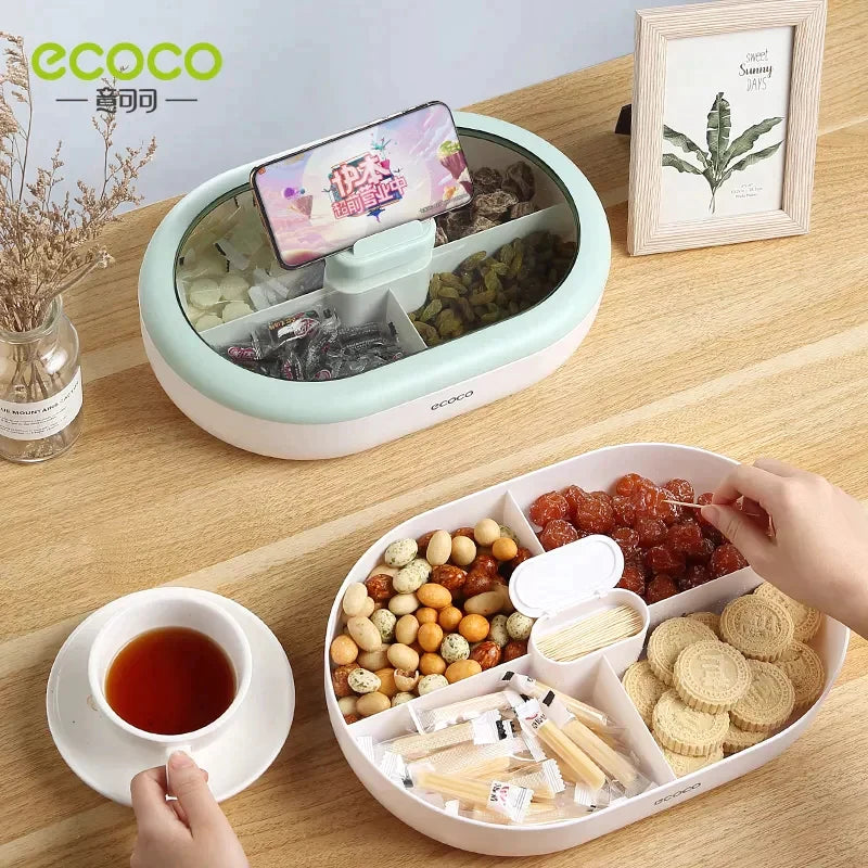 Ecoco Snack & Dry Fruit Storage Box – Candy/Nut Tray