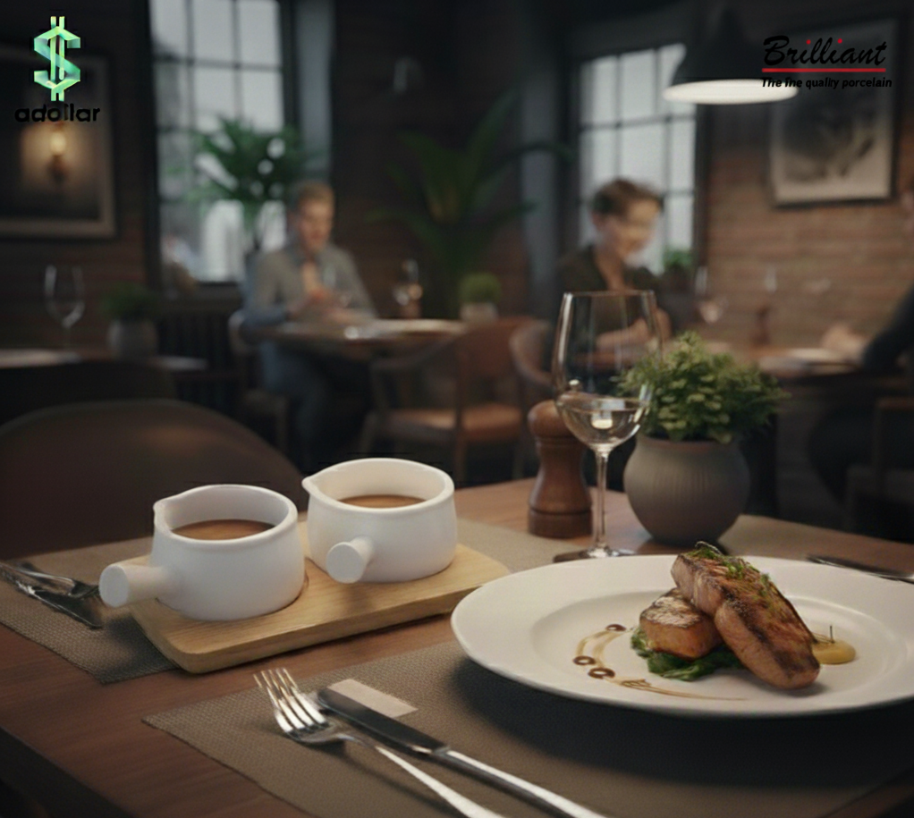 Brilliant 3-Piece Sauce Bowl Set with Bamboo Tray – 4.5”