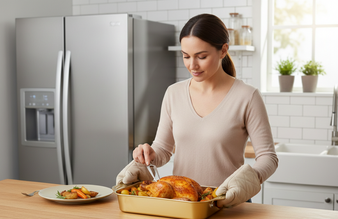 Premium Golden Chafing Dish & Serving Platter