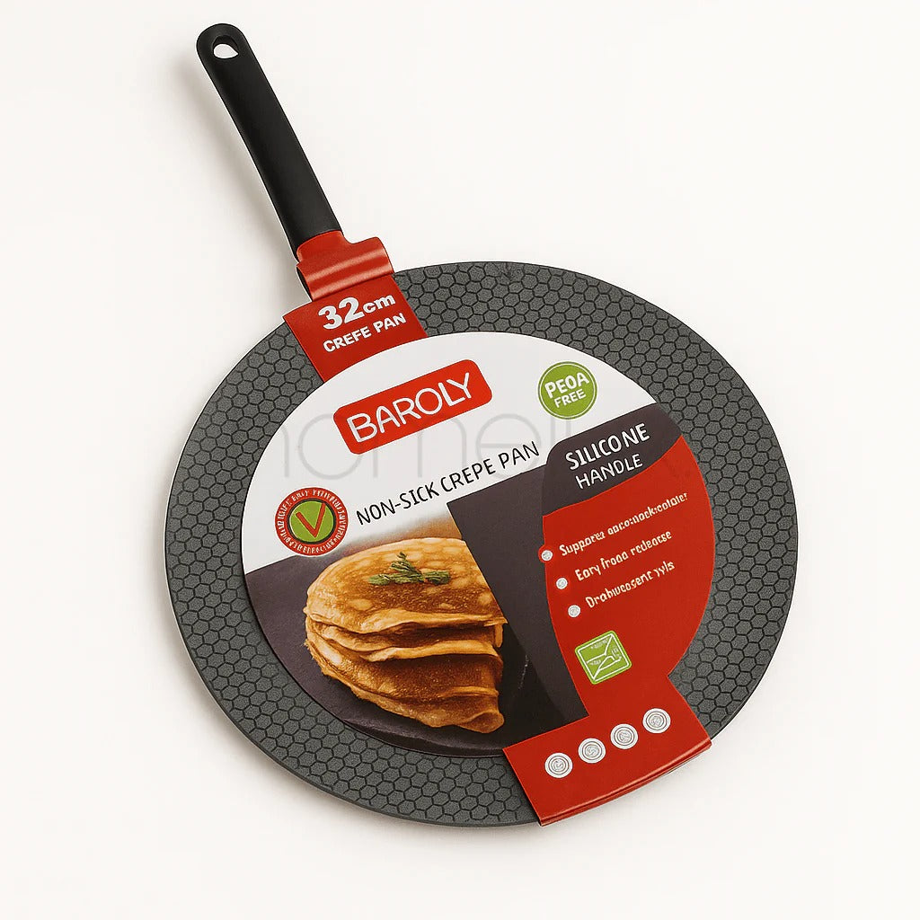 BAROLY Non-Stick Tawa / Crepe Pan – 32cm