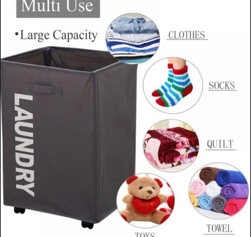 Large Capacity Laundry Basket with Wheels