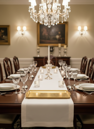 Rectangle Tray With Texture – Premium Stainless Steel Serving Tray