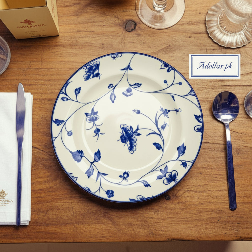 Brilliant 8.5" Porcelain Side Plate – Floral Design