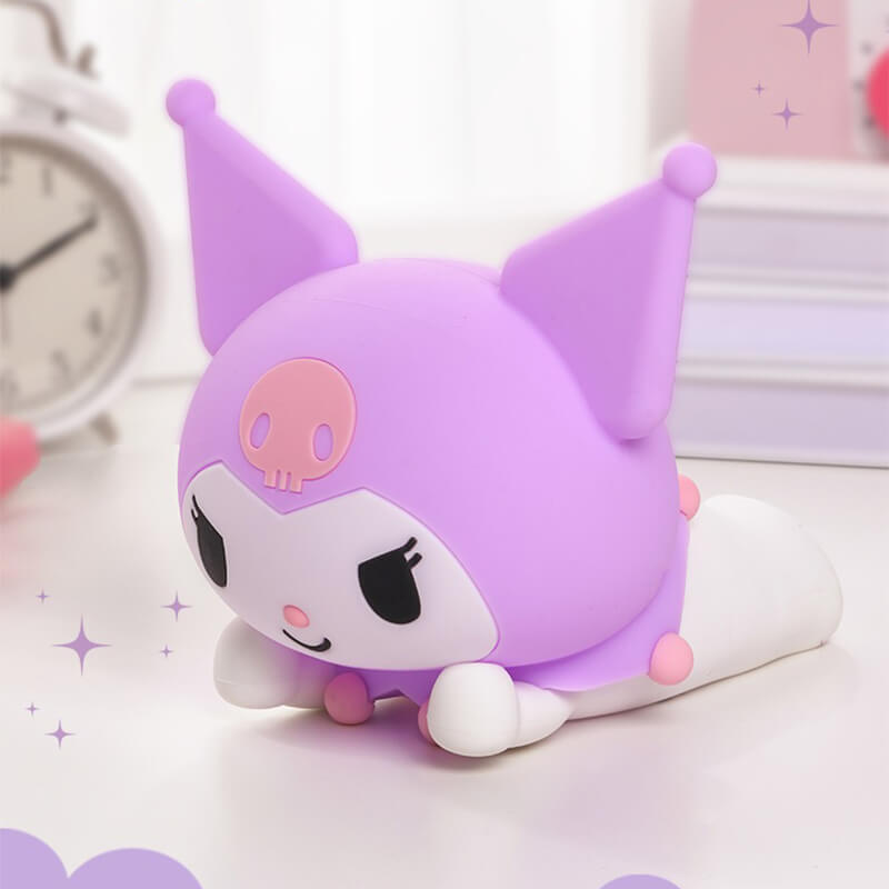 Kuromi Lying-On-Stomach Pat Night Light – Touch Control LED Lamp
