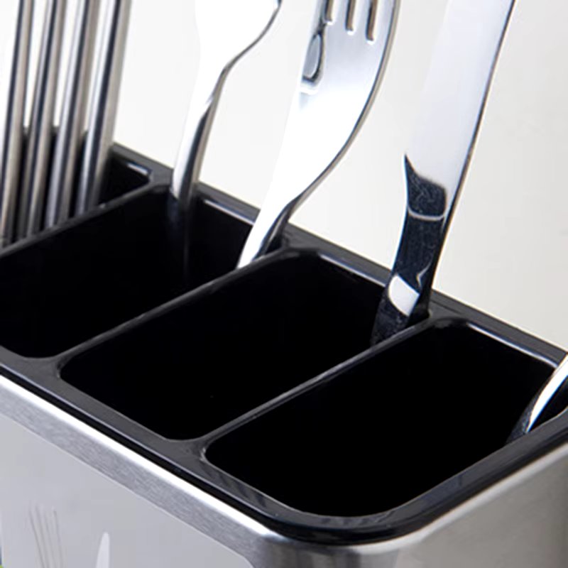 Stainless Steel Cutlery Caddy & Utensil Drainer Organizer