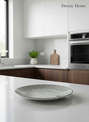 Danny Home Ceramic GWL Dessert Plate 8.25 Inch