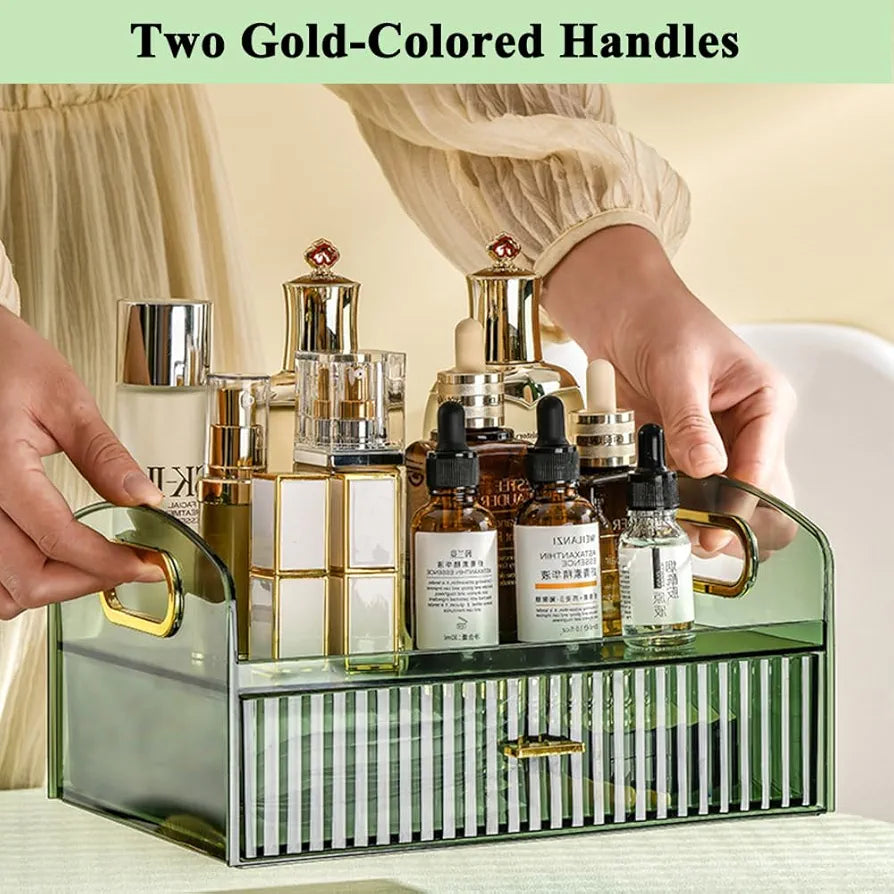 Aesthetic Countertop Makeup Organizer