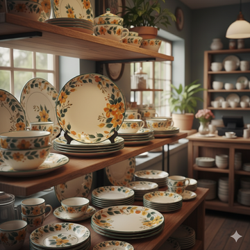 Brilliant Porcelain Round Dinner Plate – 10.5