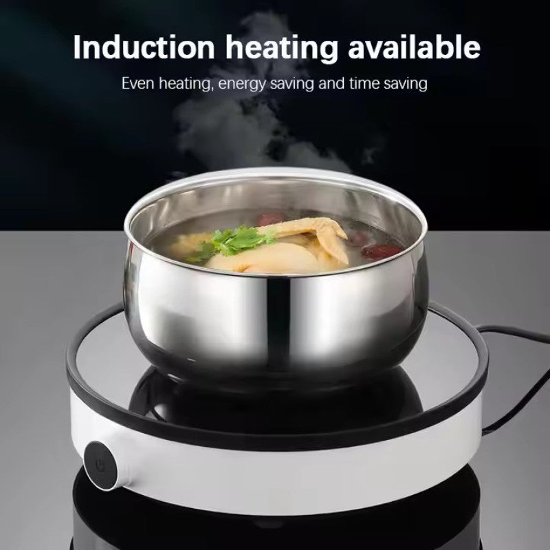 3 Sizes Stainless Steel Food Container with Airtight Plastic Lid