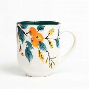 Brilliant Floral Ceramic Mug – 400 ml