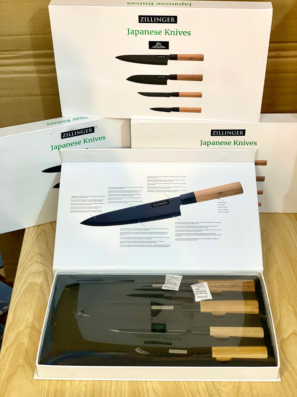 Zillinger 4-Piece Japanese Kitchen Knife Set