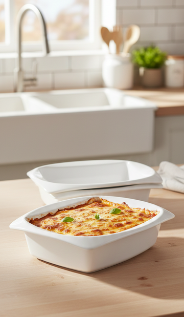 Symphony Ceramic Baking Dishes – Set of 2 (21 × 17 cm)