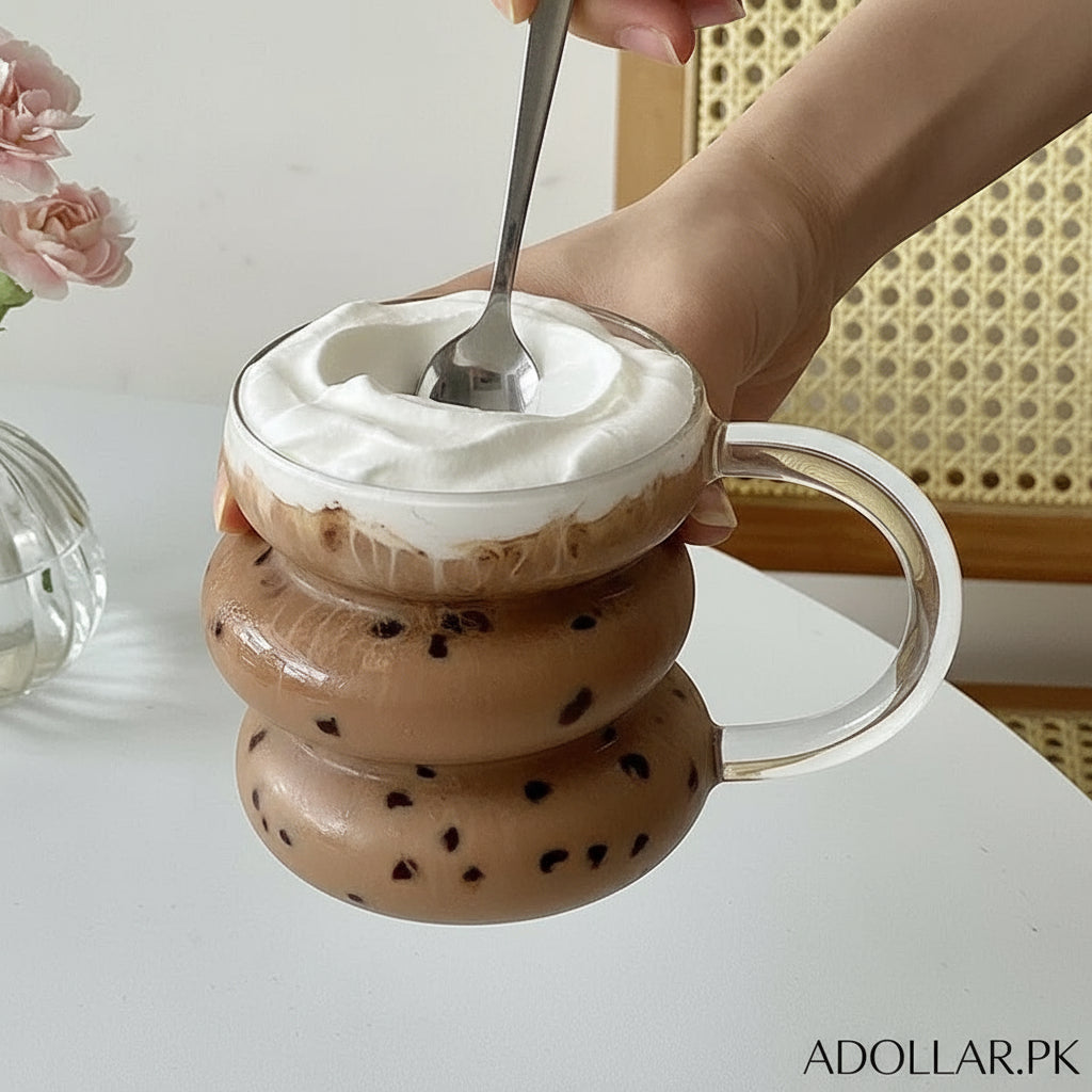 1pc Irregular Stacking Glass Cup