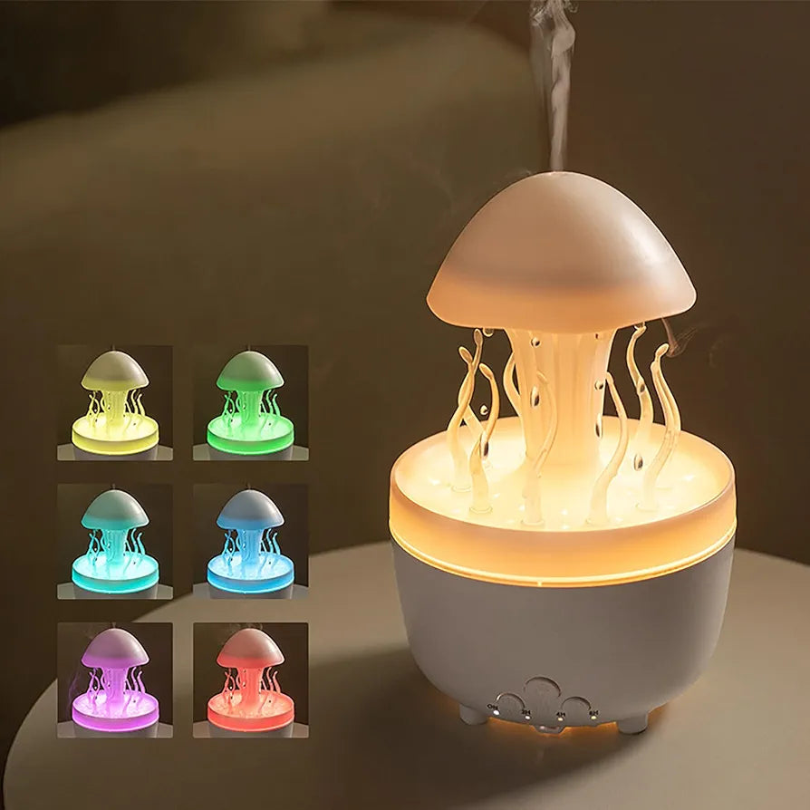 Jellyfish Rain Cloud Diffuser & Aroma Humidifier – 300ml